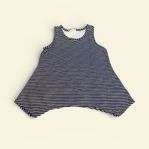 btween Navy and White Striped Tank Top (Girls 10) NWT